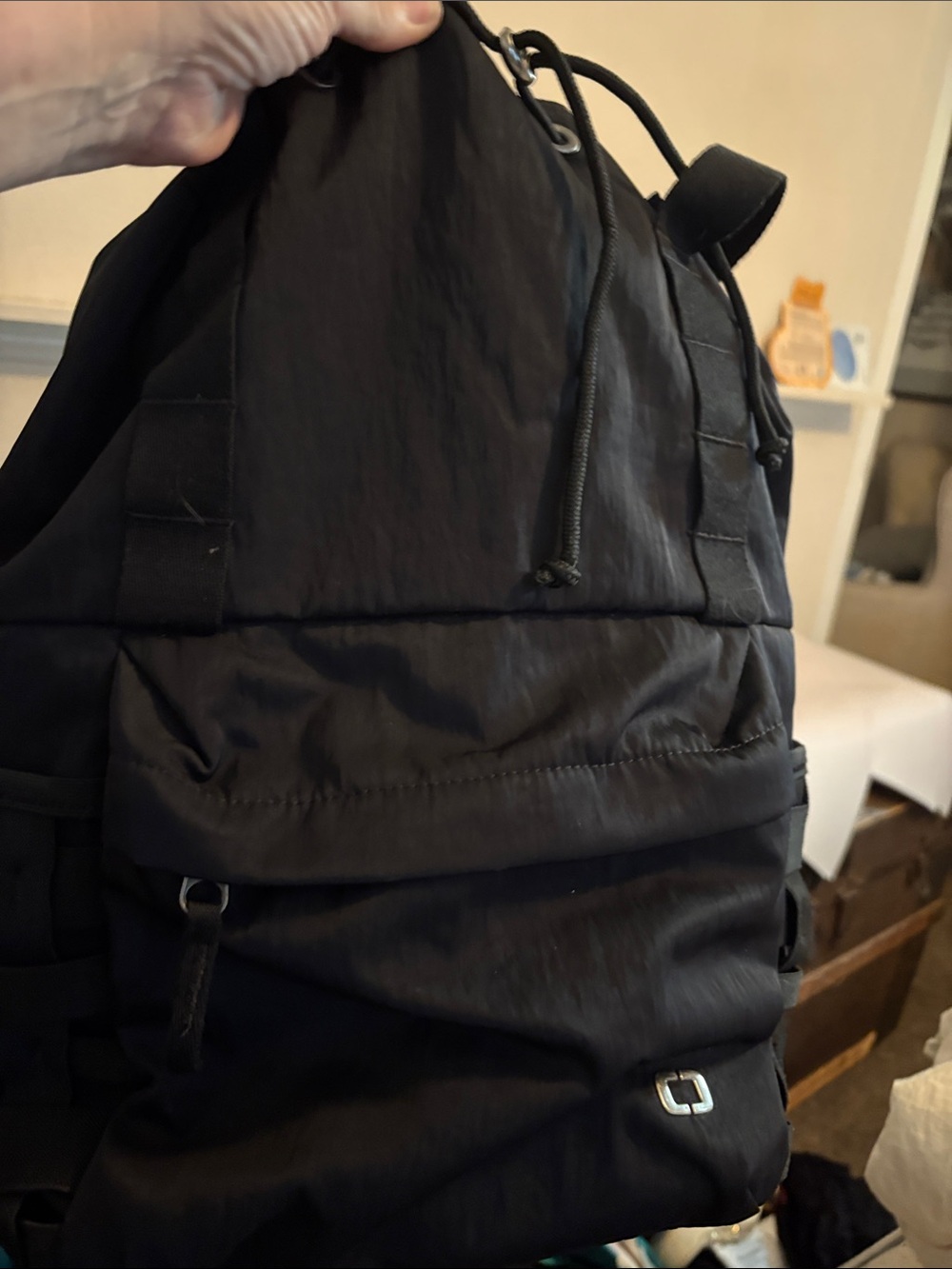 OGIO Black Drawstring Top Backpack